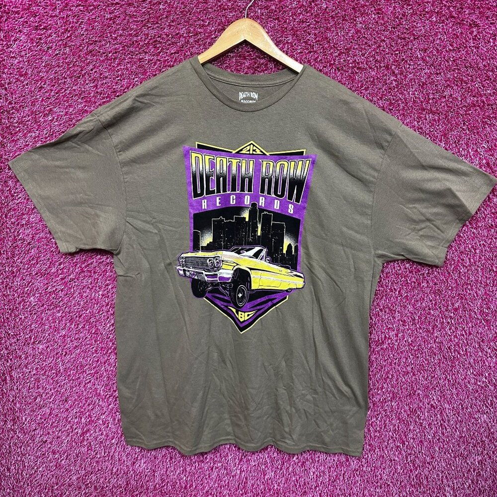 Death Row Records Hip Hop Tan Tshirt size 2X